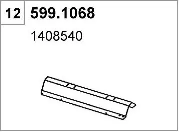 Juego de montaje, silenciador ASSO 599.1068