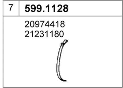 Juego de montaje, silenciador ASSO 599.1128