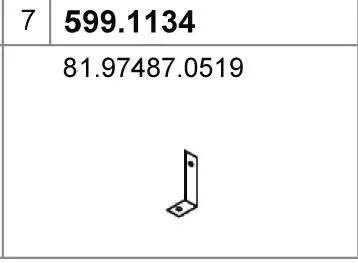 Juego de montaje, silenciador ASSO 599.1134