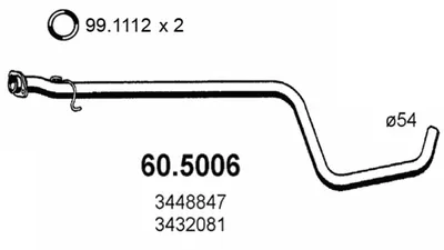 Tubo de escape Volvo 460 · Volvo 480 · Volvo 440