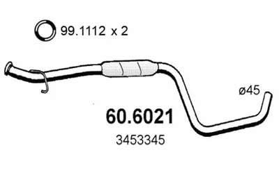silenciador del medio Volvo 460 · Volvo 480 · Volvo 440