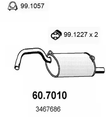 Silenciador posterior Volvo 460 · Volvo 440