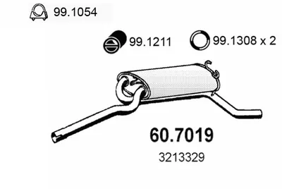 Silenciador posterior Volvo 340-360 Saloon · Volvo 340-360