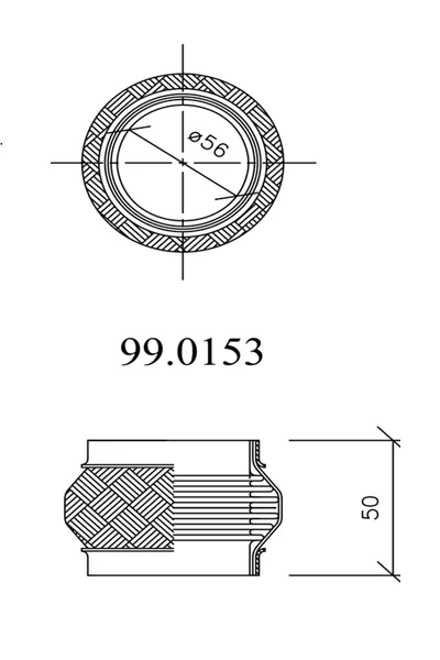Tubo de escape ASSO 99.0153