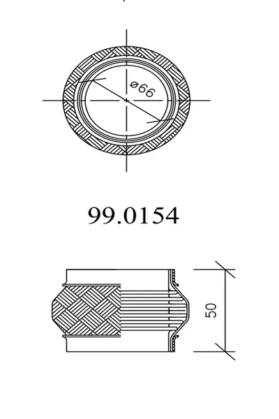 Tubo de escape ASSO 99.0154
