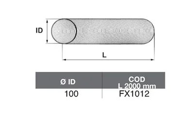 Tubo de escape ASSO FX1012