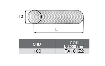 Tubo de escape ASSO FX101Z2
