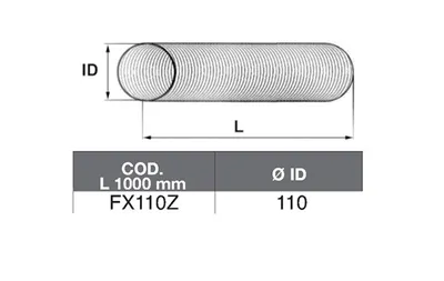 Tubo de escape ASSO FX110Z