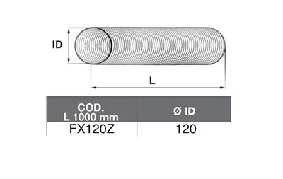 Tubo de escape ASSO FX120Z