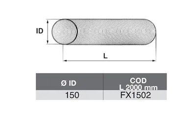 Tubo de escape ASSO FX1502