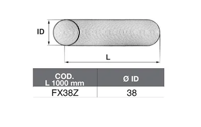 Tubo de escape ASSO FX38Z