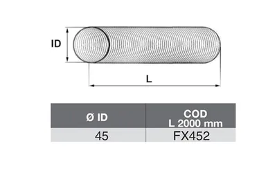 Tubo de escape ASSO FX452