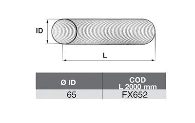 Tubo de escape ASSO FX652