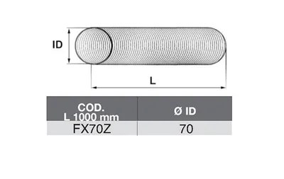 Tubo de escape ASSO FX70Z