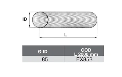 Tubo de escape ASSO FX852