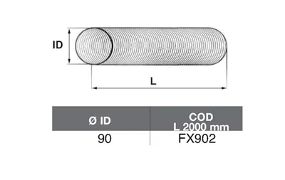 Tubo de escape ASSO FX902