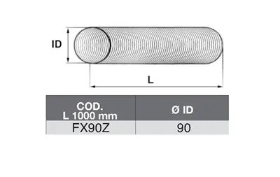 Tubo de escape ASSO FX90Z