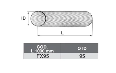 Tubo de escape ASSO FX95