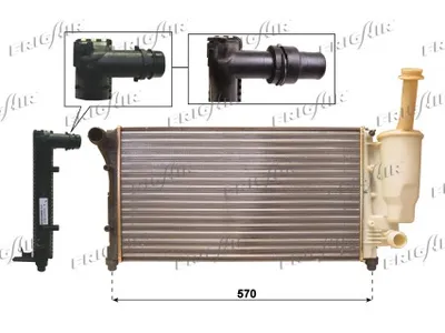 Radiador, refrigeración del motor Fiat PANDA · Fiat PANDA Hatchback Van