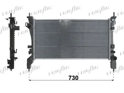 Radiador, refrigeración del motor Citroën NEMO Box Body/MPV · Peugeot BIPPER · Fiat FIORINO Box Body/MPV