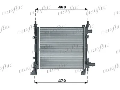 Radiador, refrigeración del motor Ford KA