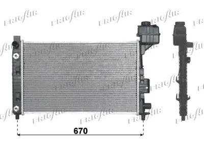 Radiador, refrigeración del motor Mercedes-Benz A-CLASS