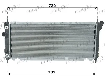 Radiador, refrigeración del motor Opel COMBO Box Body/MPV · Opel CORSA B · Vauxhall CORSA Mk I