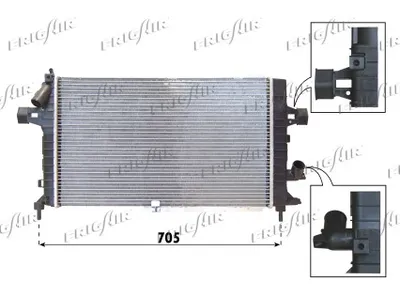 Radiador, refrigeración del motor Opel ASTRA H · Opel ASTRA H Estate · Opel ASTRA H GTC