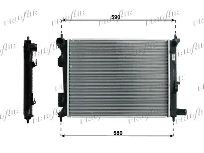 Radiador, refrigeración del motor Hyundai i20 I · Hyundai ACCENT IV · Hyundai VELOSTER