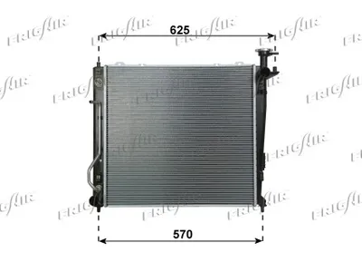 Radiador, refrigeración del motor Kia SORENTO II