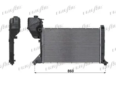Radiador, refrigeración del motor Mercedes-Benz SPRINTER 2-t Platform/Chassis · Mercedes-Benz SPRINTER 2-t Van · Mercedes-Benz SPRINTER 2-t Bus