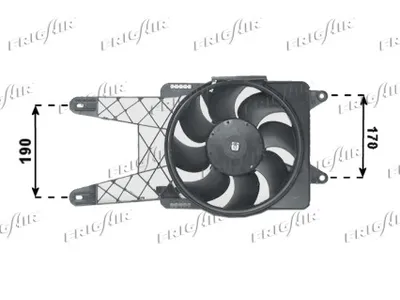 Ventilador, refrigeración del motor Fiat SEICENTO / 600 · Fiat SEICENTO / 600 Hatchback Van
