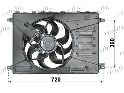 Ventilador, refrigeración del motor Ford GALAXY II · Ford S-MAX · Ford MONDEO IV Saloon