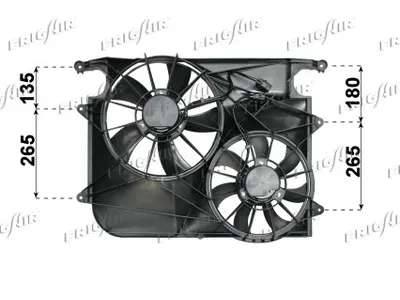 Ventilador, refrigeración del motor Opel ANTARA A · Chevrolet CAPTIVA · Vauxhall ANTARA A
