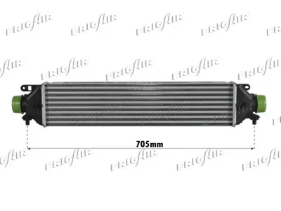 Radiador de aire de admisión Fiat GRANDE PUNTO · Fiat BRAVO II · Alfa Romeo MITO
