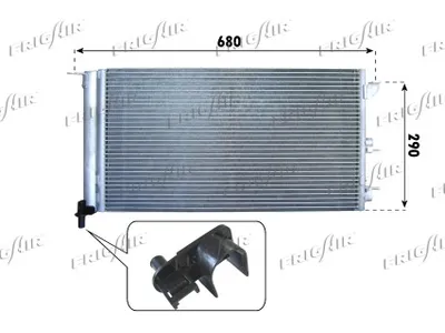 Condensador, aire acondicionado Fiat PANDA