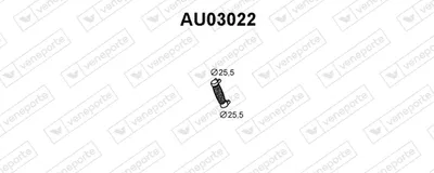 Tubo de escape Audi 80 B2 Saloon · Vw JETTA I · Vw SCIROCCO