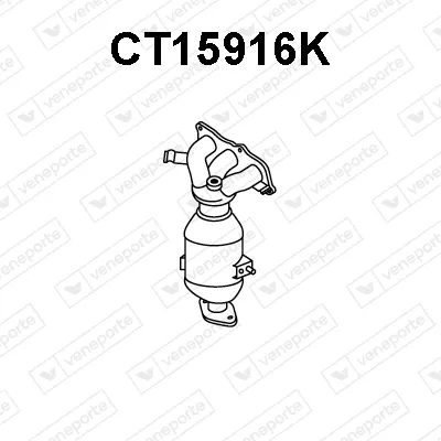 Catalizador codo admisión Citroën C1 · Peugeot 107 · Toyota AYGO
