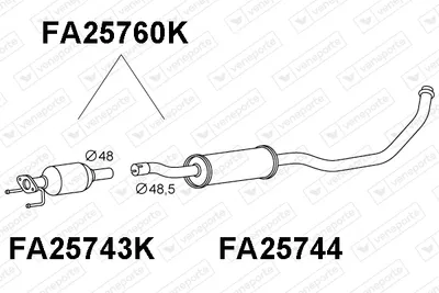 Catalizador Fiat SEDICI · Suzuki SX4 · Suzuki SX4 Saloon
