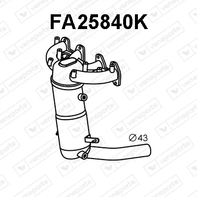 Catalizador codo admisión Fiat PANDA