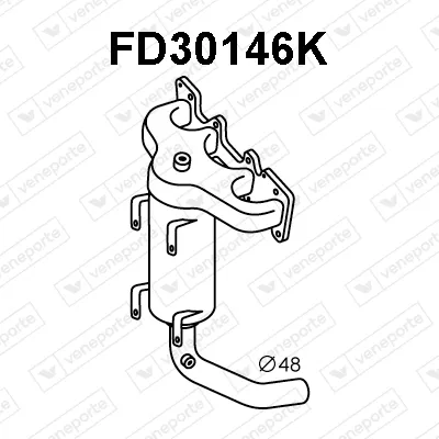 Catalizador codo admisión Chrysler YPSILON · Fiat PANDA · Fiat 500