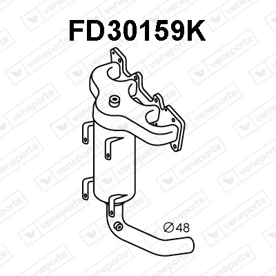 Catalizador codo admisión Chrysler YPSILON · Fiat 500 · Fiat 500 C