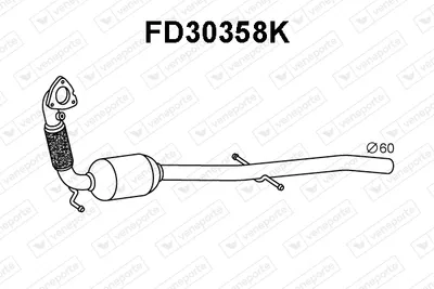 Catalizador Ford TOURNEO CUSTOM V362 Bus · Ford TRANSIT CUSTOM V362 Van · Ford TRANSIT CUSTOM V362 Bus