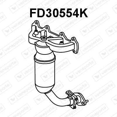 Catalizador codo admisión Ford FIESTA IV · Ford FIESTA Box Body/MPV · Ford KA