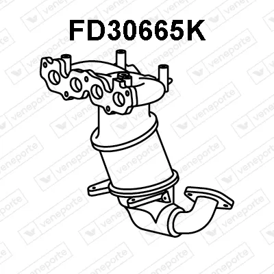 Catalizador codo admisión Ford FIESTA V · Ford FUSION · Mazda 2