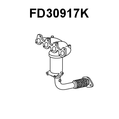 Catalizador codo admisión VENEPORTE FD30917K