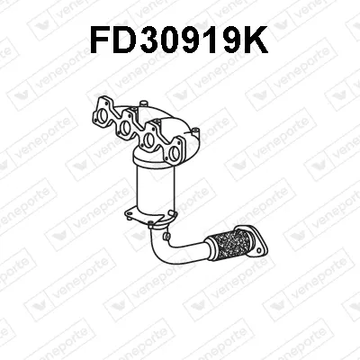 Catalizador codo admisión Ford KA