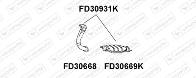 Catalizador Ford FIESTA III