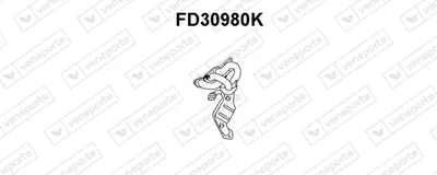 Catalizador codo admisión VENEPORTE FD30980K
