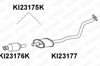 Catalizador Kia RIO III · Kia RIO III Saloon